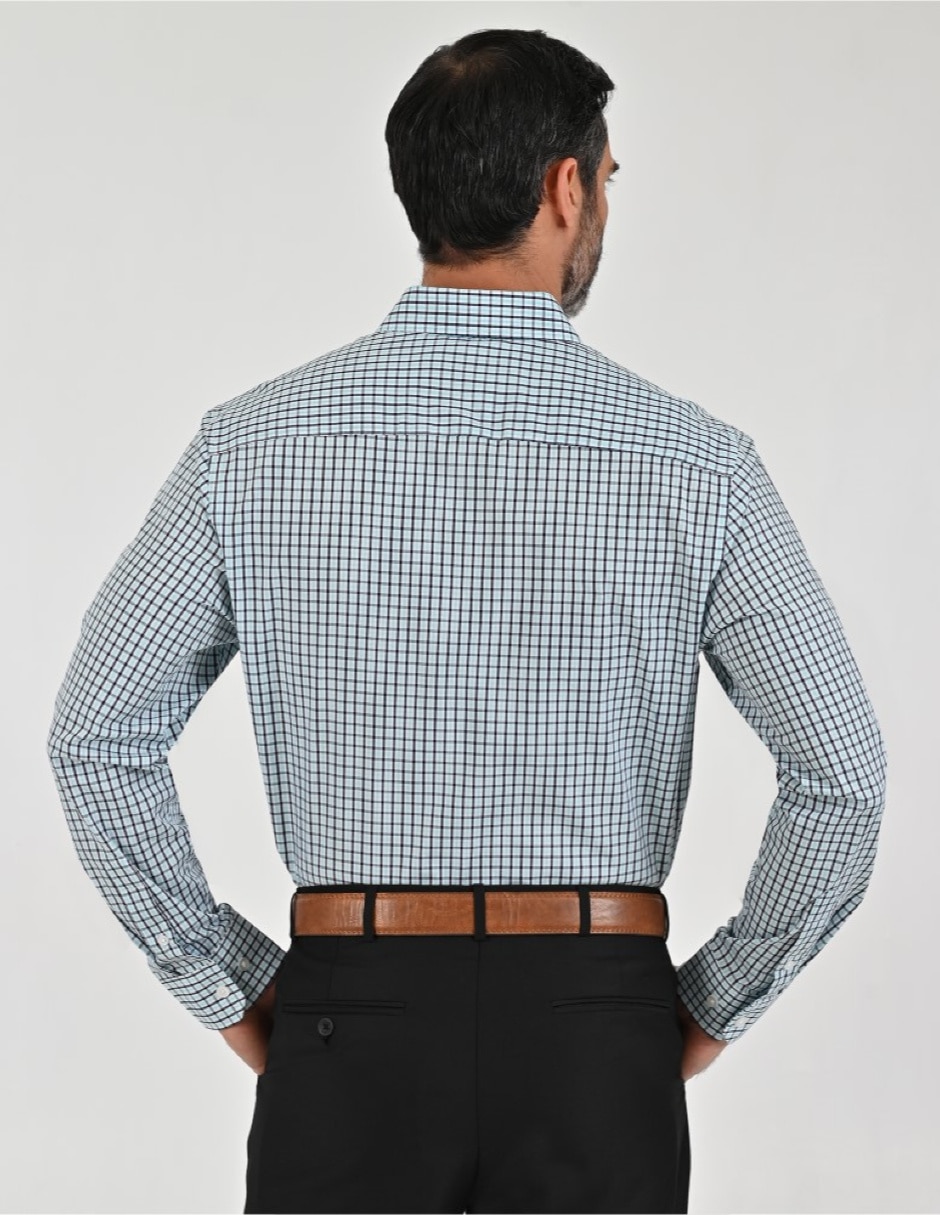 Camisa casual manga larga para hombre 2