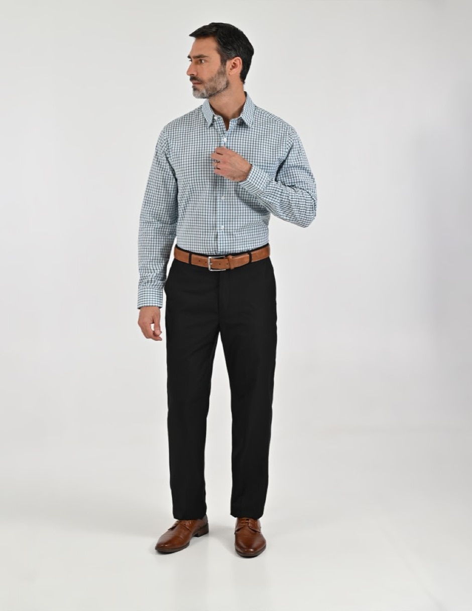 Camisa casual manga larga para hombre 4