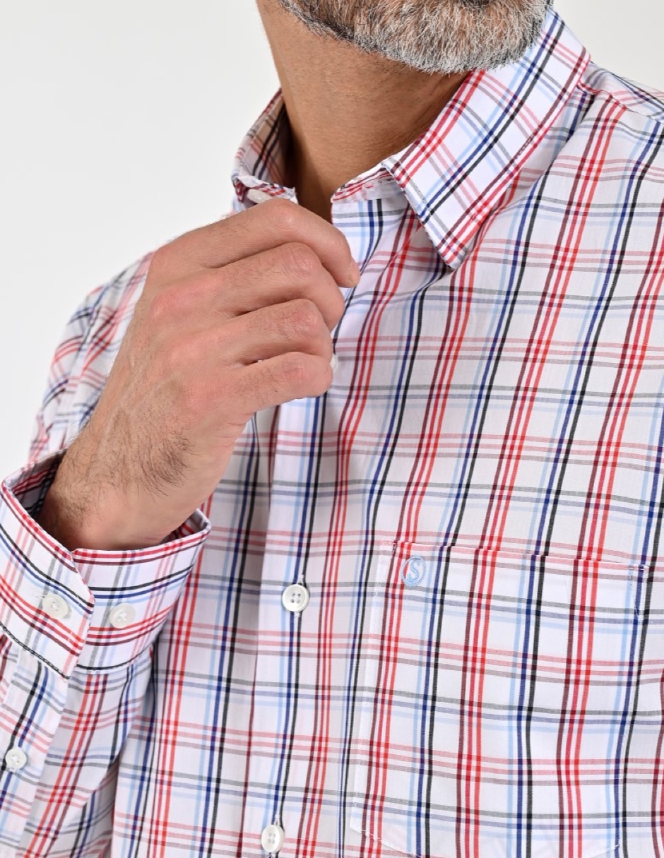 Camisa casual manga larga para hombre 3