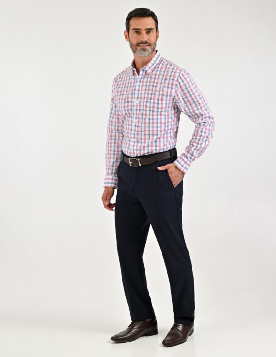 Camisa casual manga larga para hombre 4