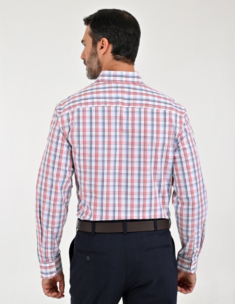 Camisa casual manga larga para hombre 5