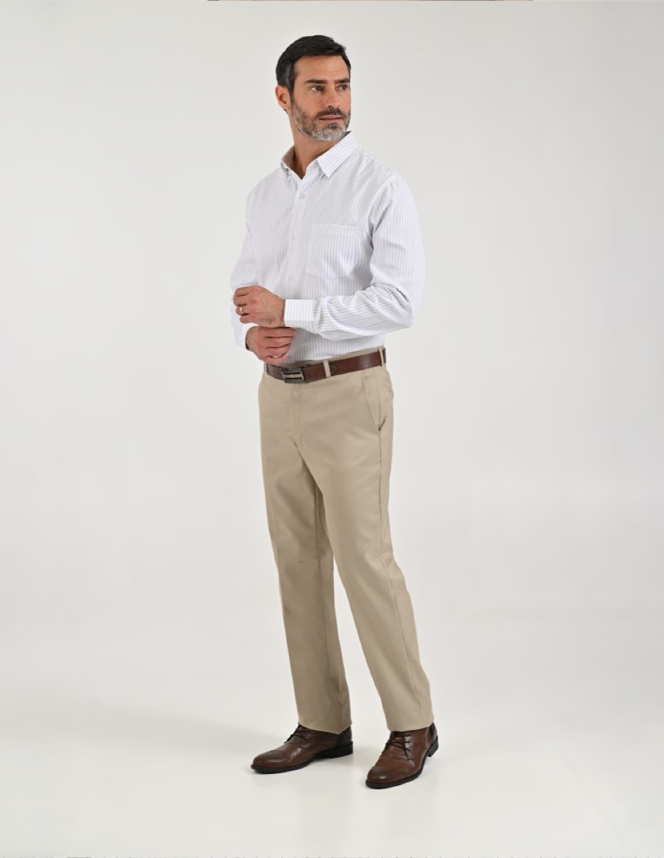 Camisa casual manga larga para hombre 5