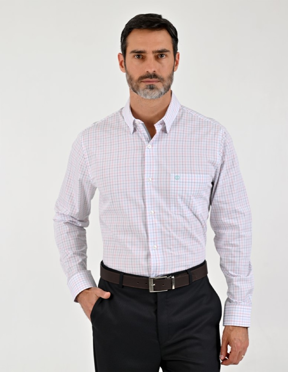 Camisa casual manga larga para hombre