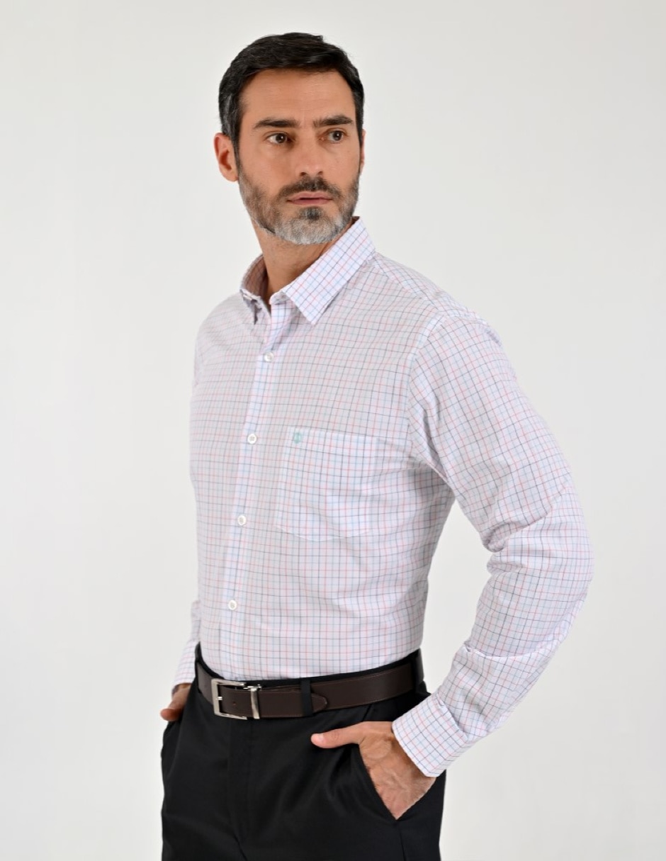 Camisa casual manga larga para hombre 2