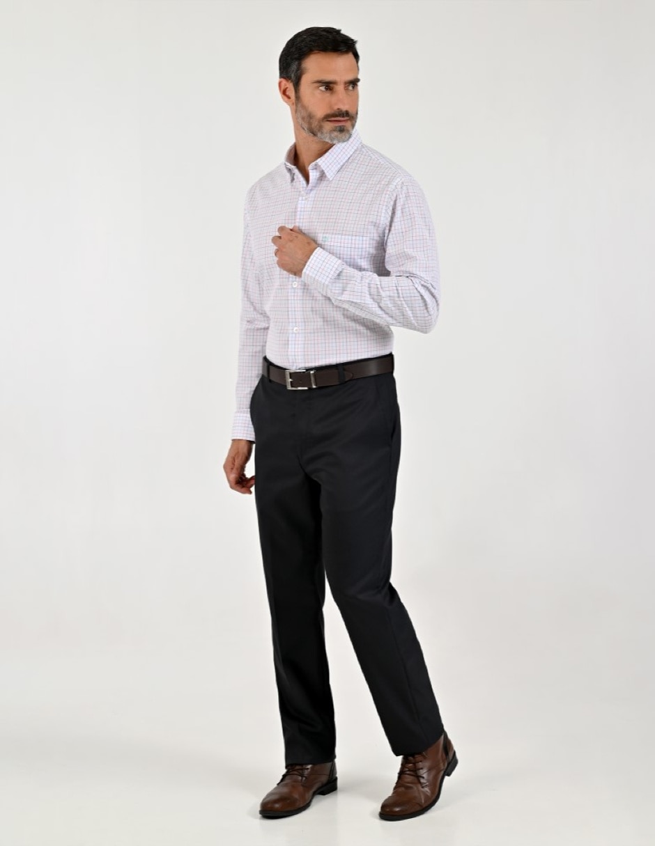 Camisa casual manga larga para hombre 4