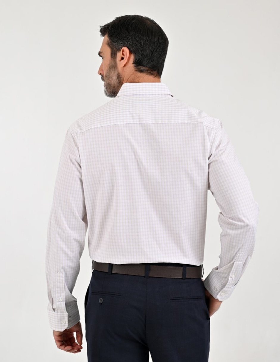 Camisa casual manga larga para hombre 4