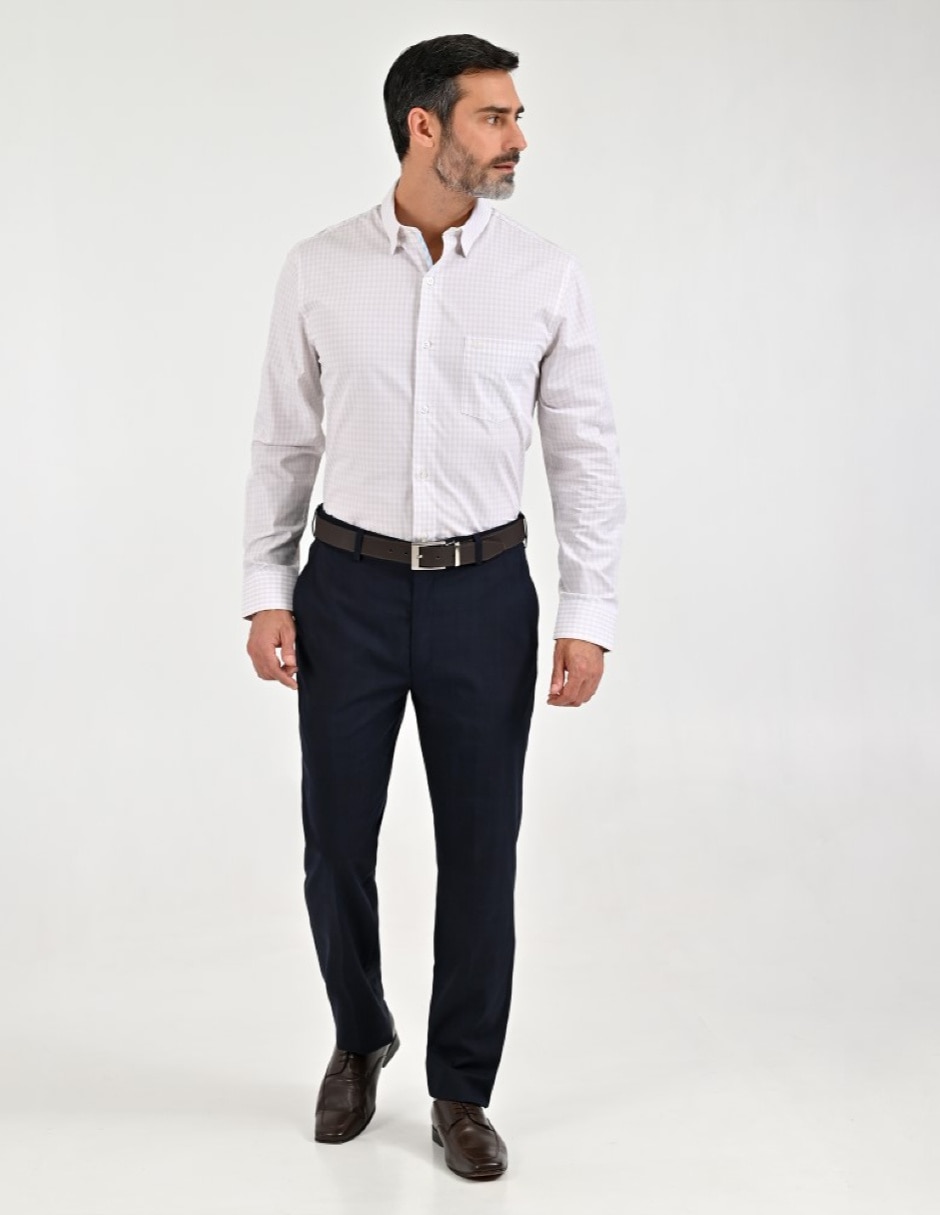 Camisa casual manga larga para hombre 6
