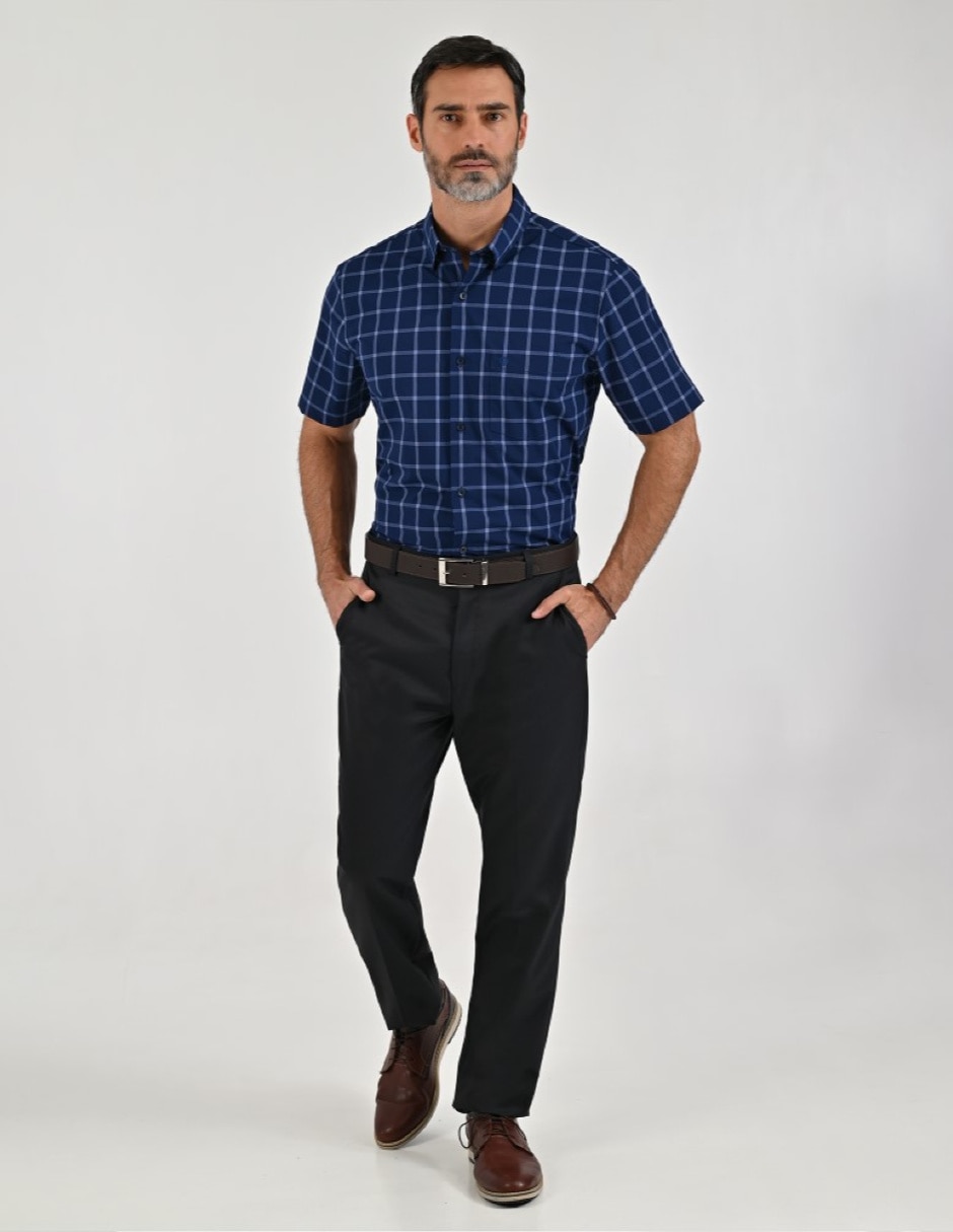 Camisa casual manga corta para hombre 5