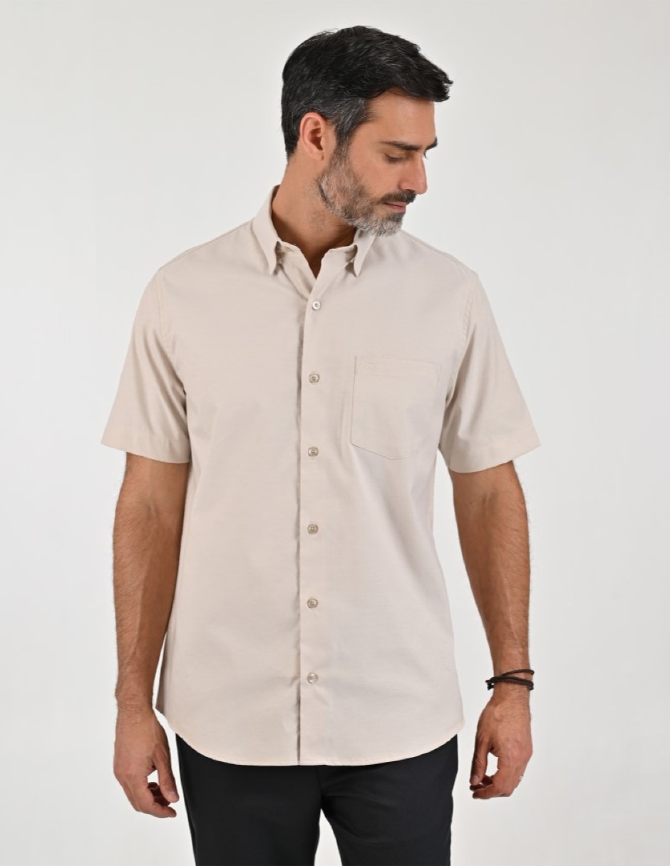 Camisa casual manga corta para hombre