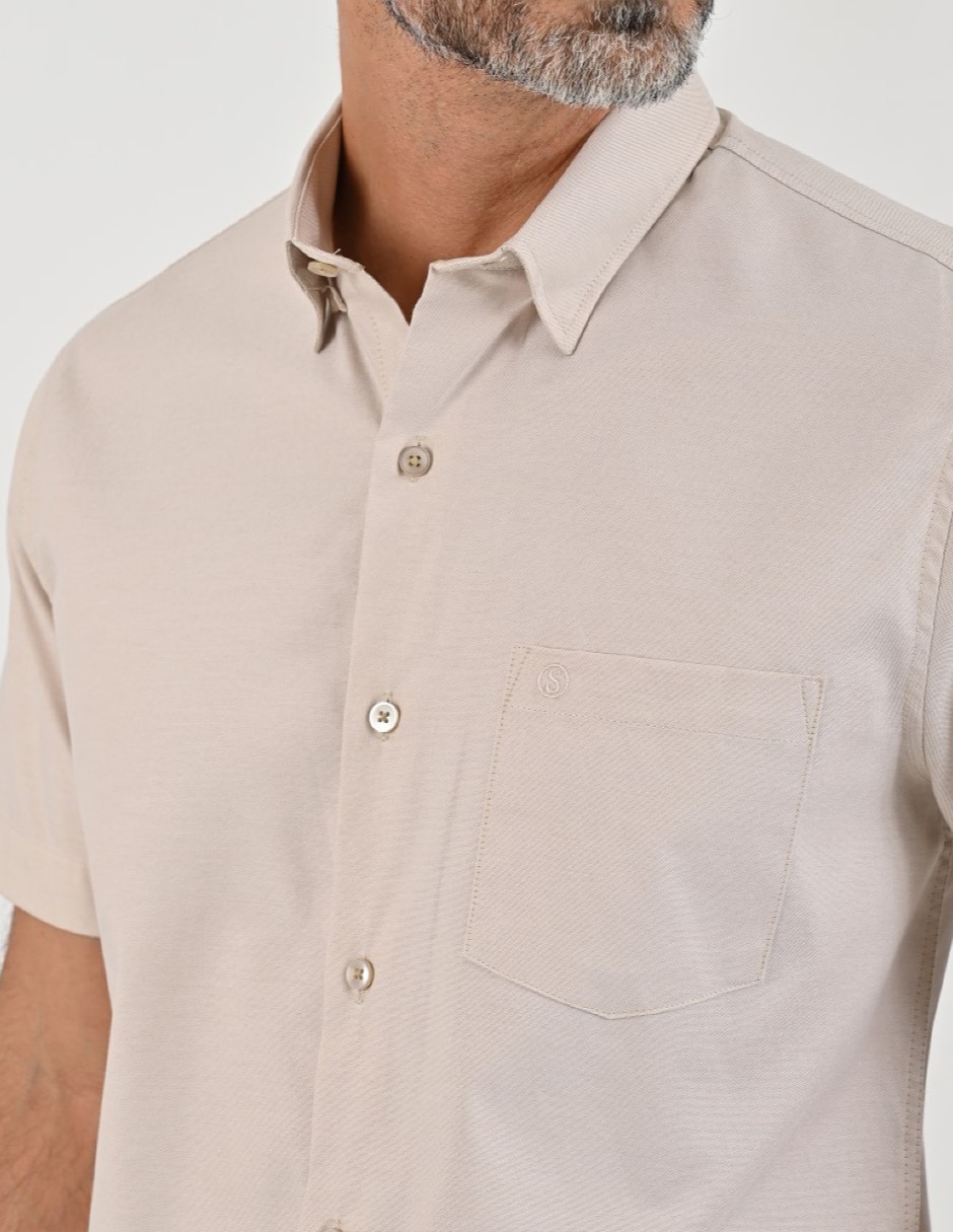 Camisa casual manga corta para hombre 4