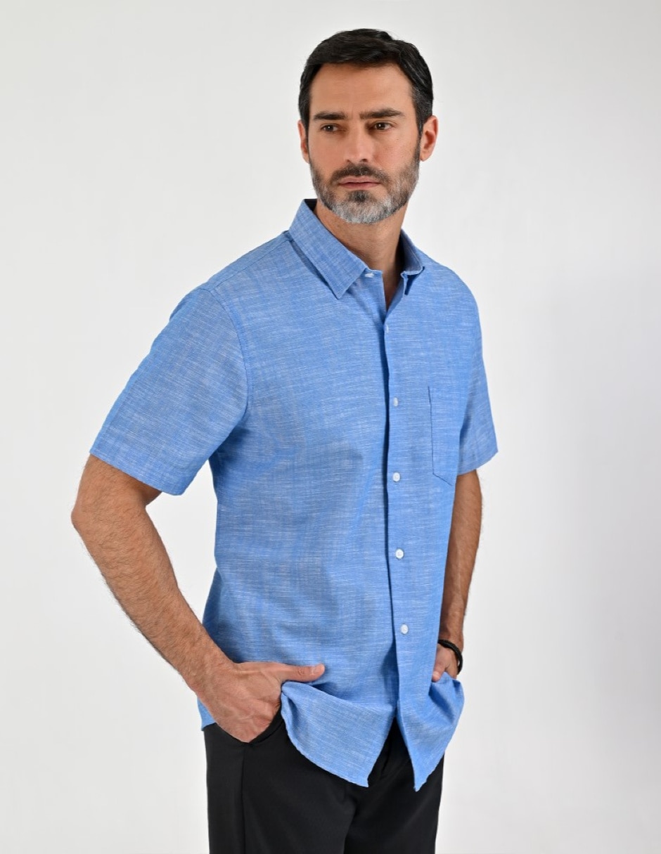 Camisa casual manga corta para hombre 2