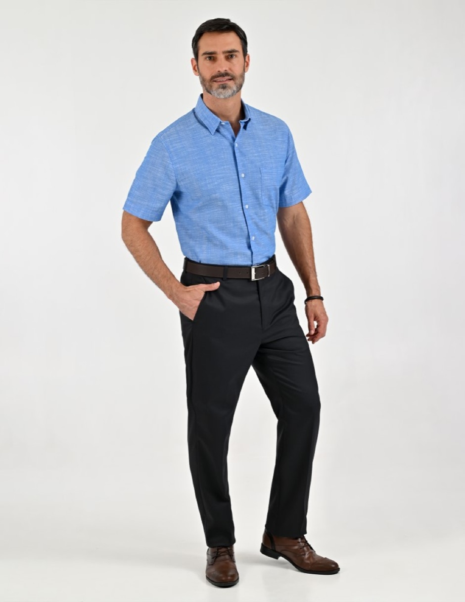 Camisa casual manga corta para hombre 5