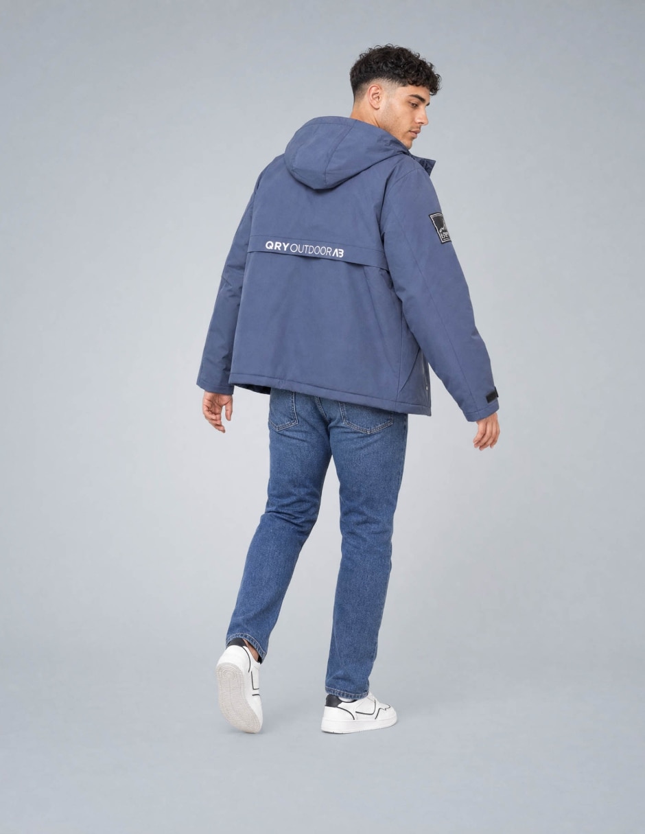 Chamarra casual con capucha para hombre 5