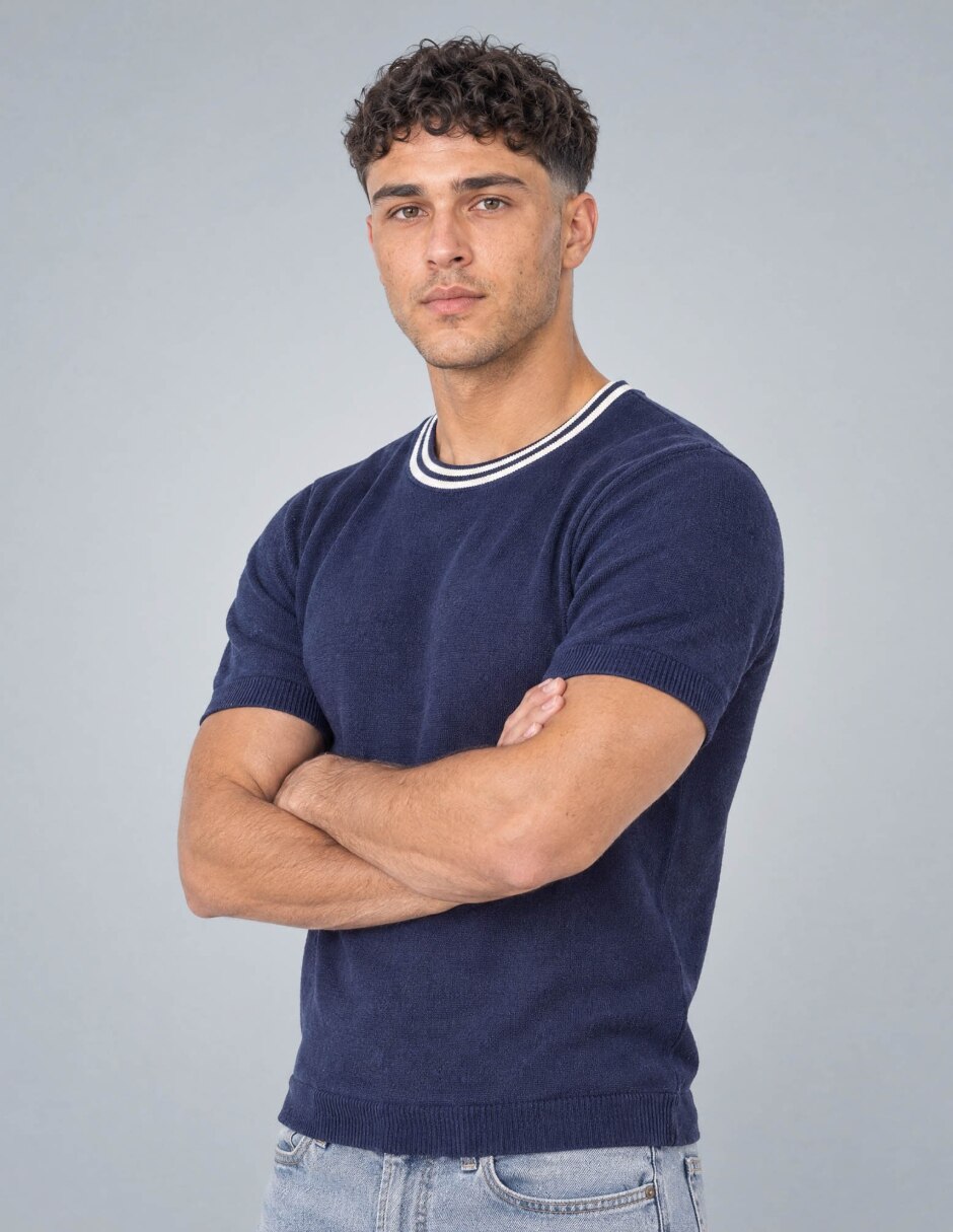 Playera cuello redondo para hombre
