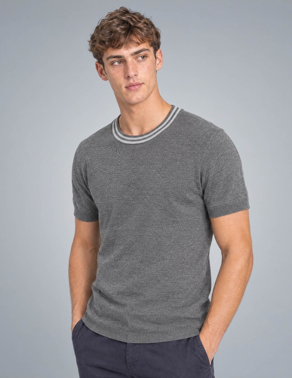 Playera cuello redondo para hombre 1