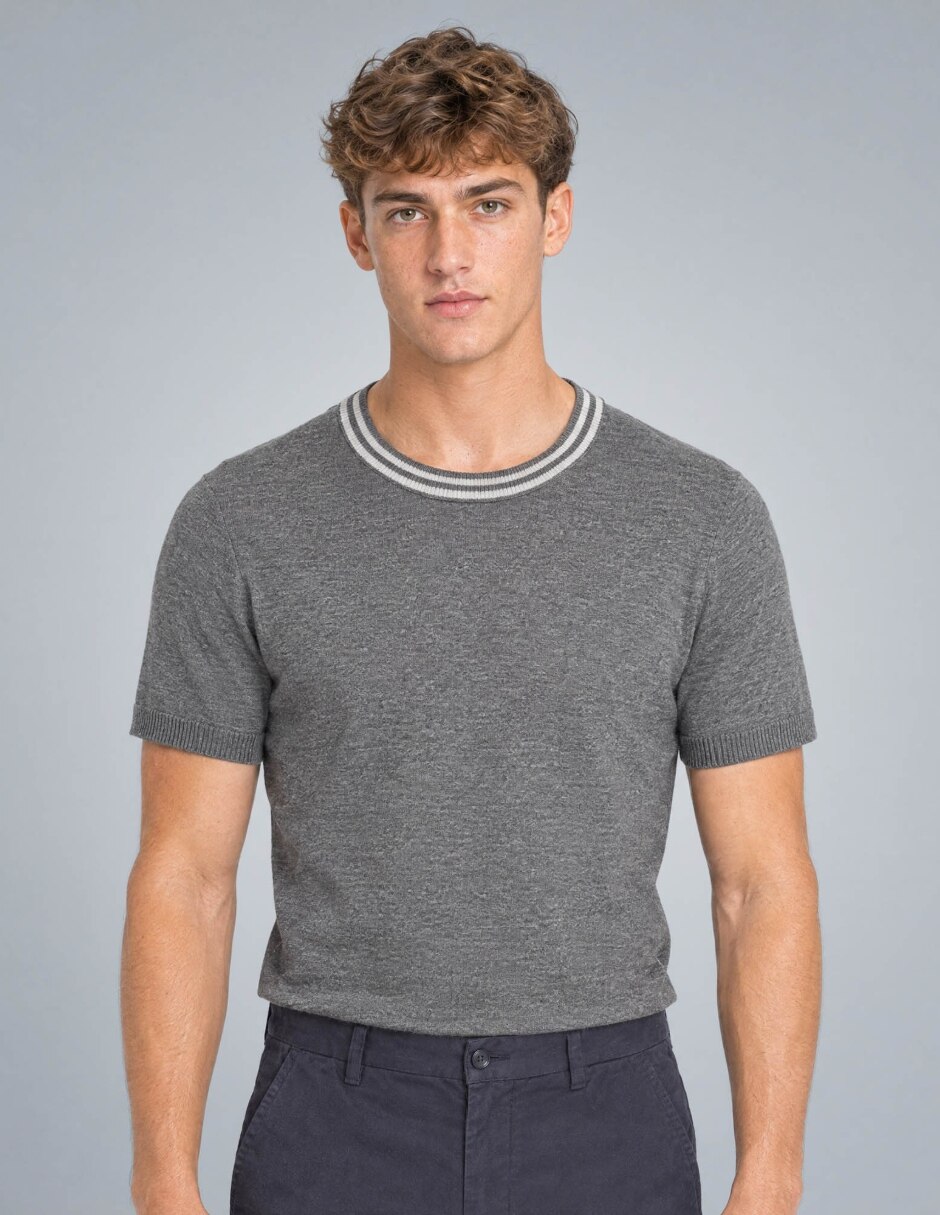 Playera cuello redondo para hombre 2