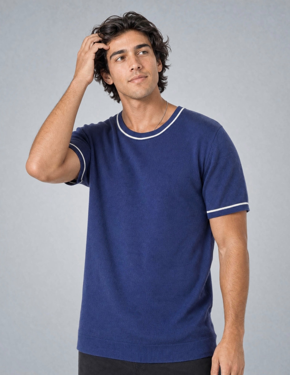 Playera cuello redondo para hombre 2