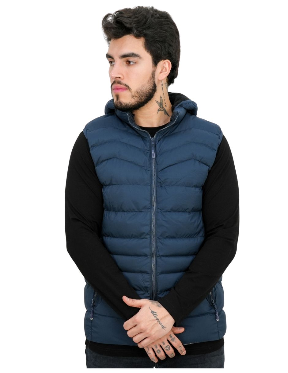 Chaleco bolsa con cierre para hombre