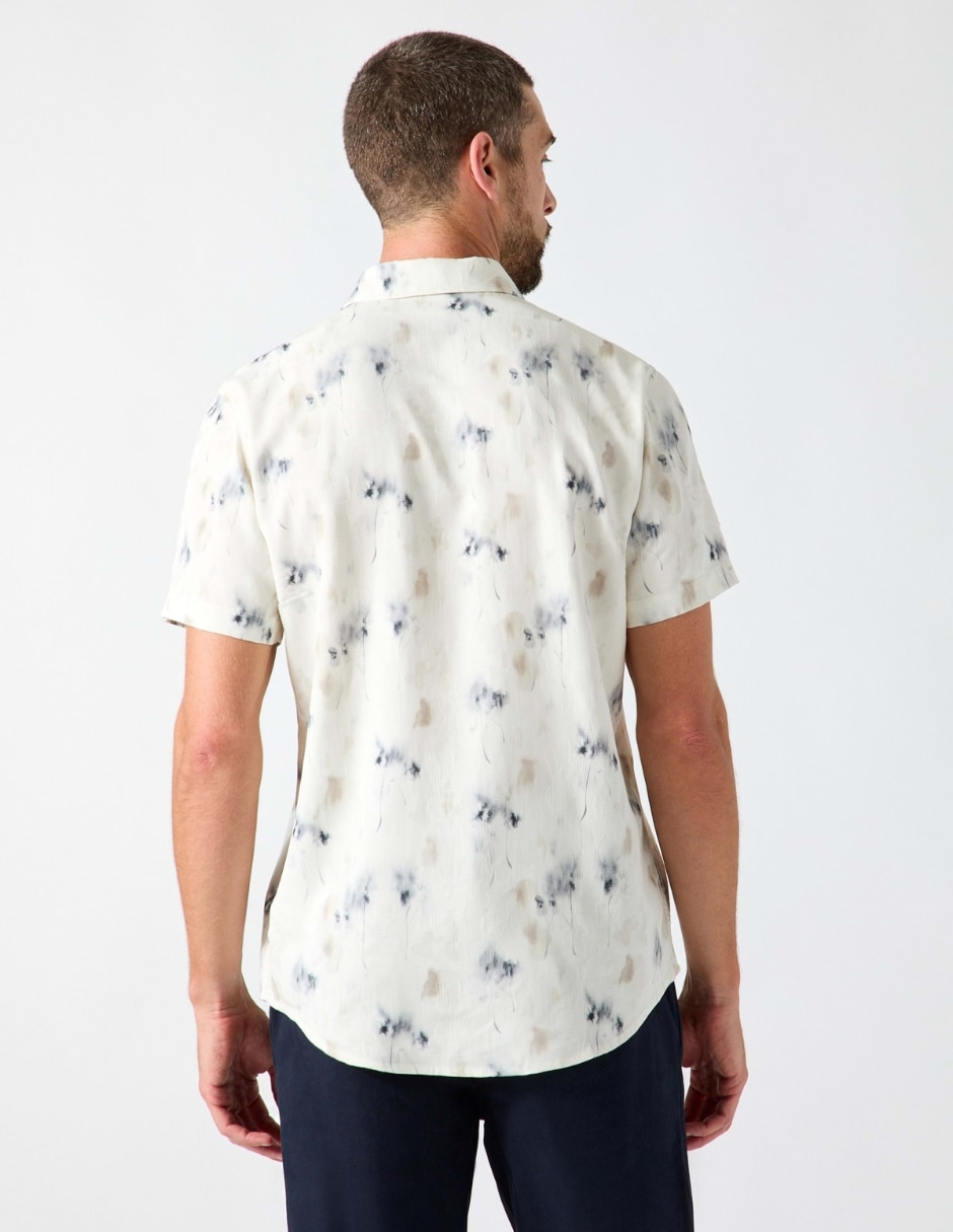 Camisa casual manga corta para hombre 4