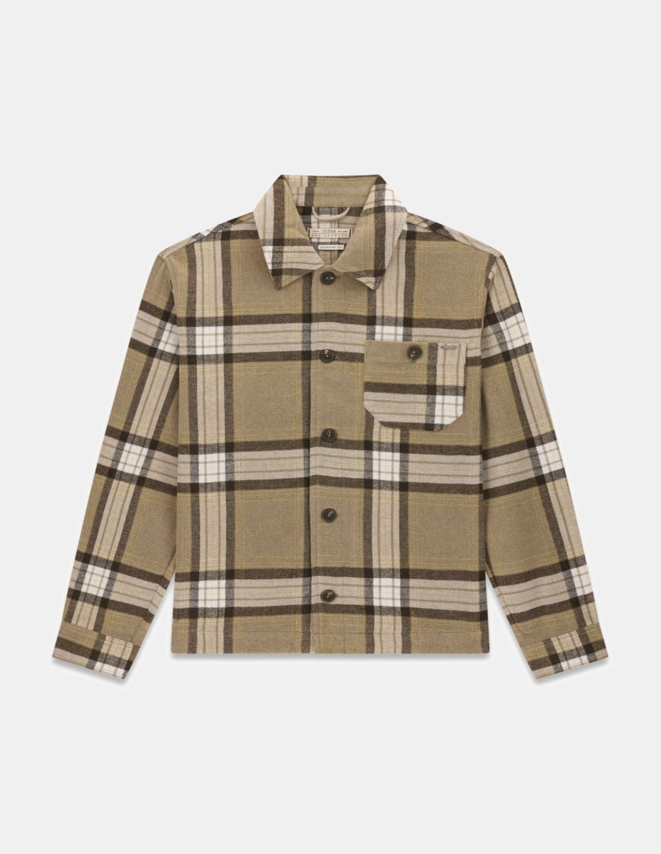Camisa casual manga larga para hombre