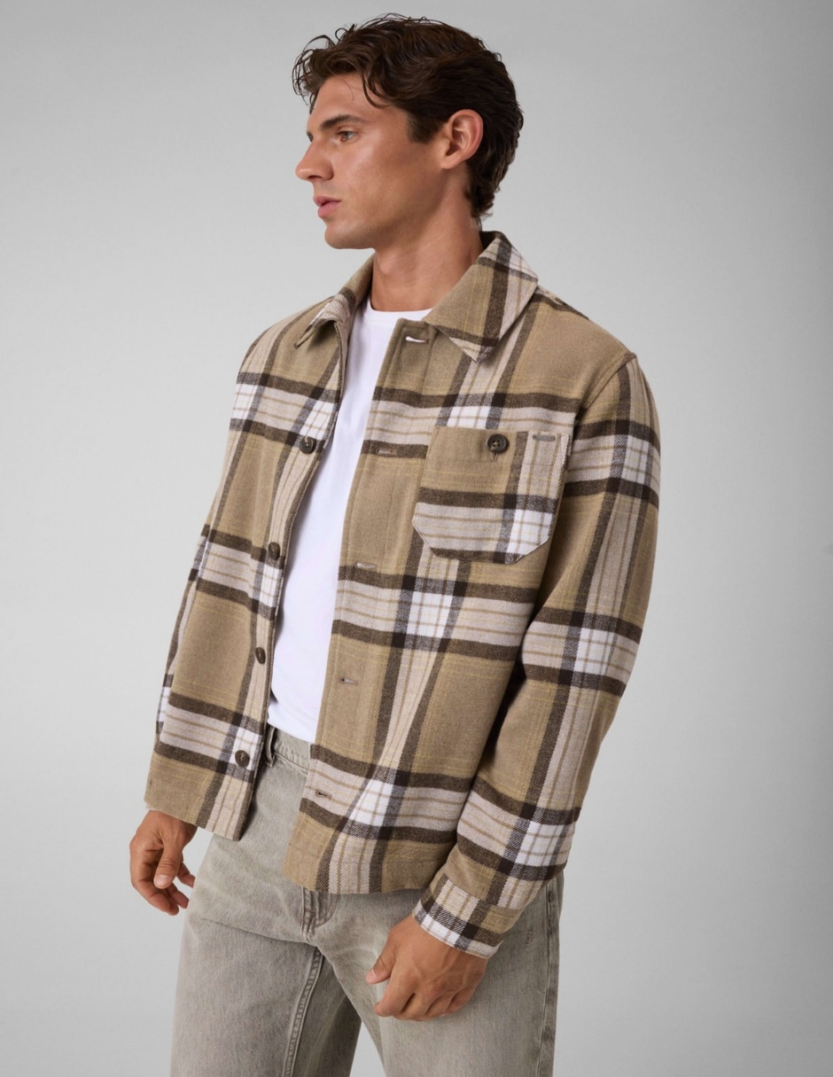 Camisa casual manga larga para hombre 4