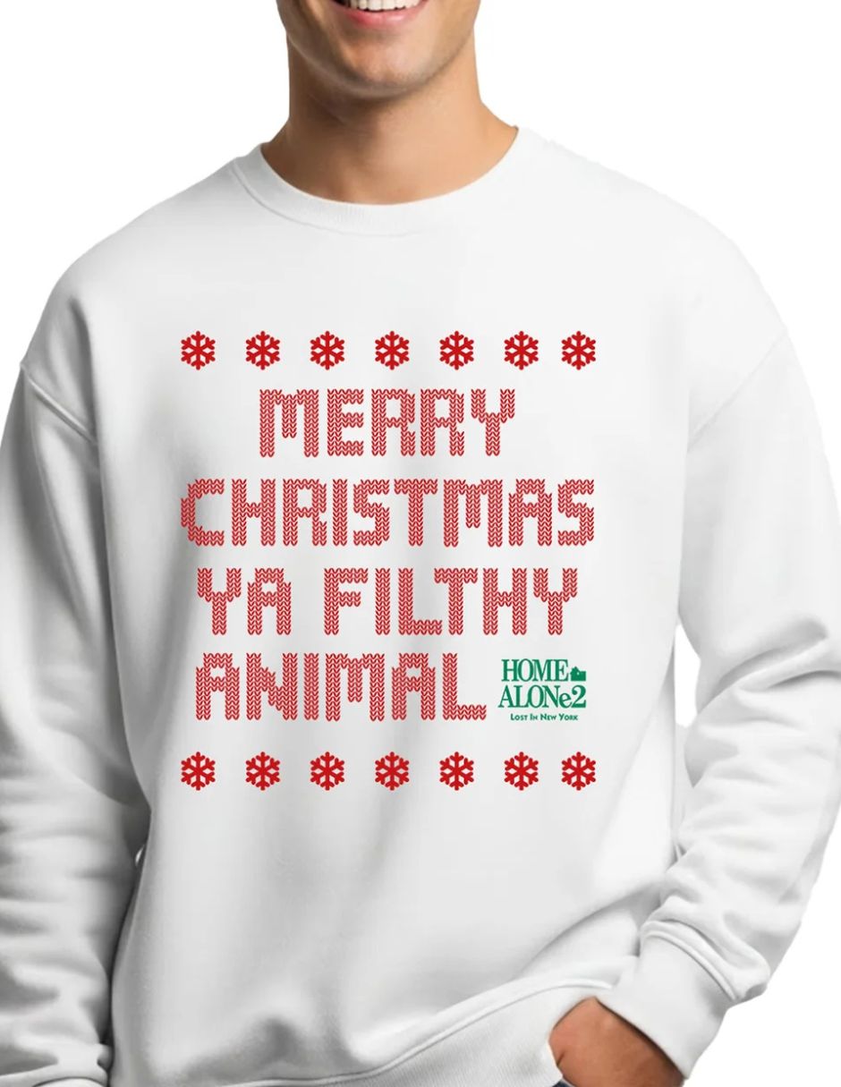 Sudadera disney original merry christmas ya filthy para hombre 3