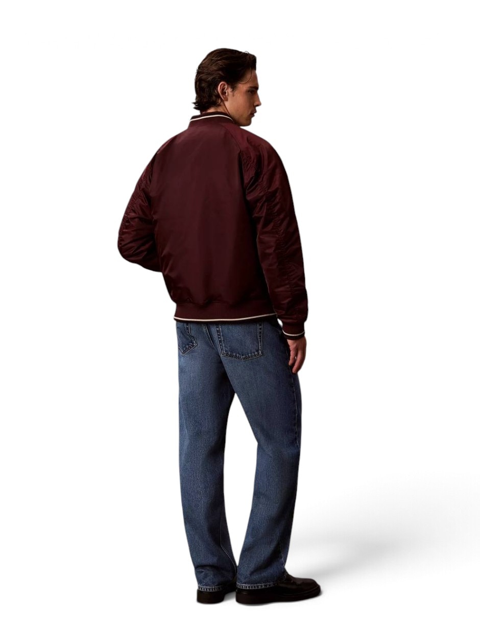 Chamarra casual bomber con bolsillos para hombre 3