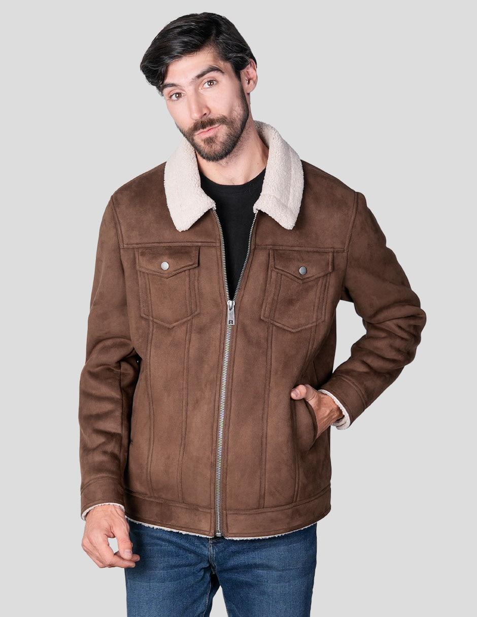 Chamarra casual con bolsillos para hombre 1