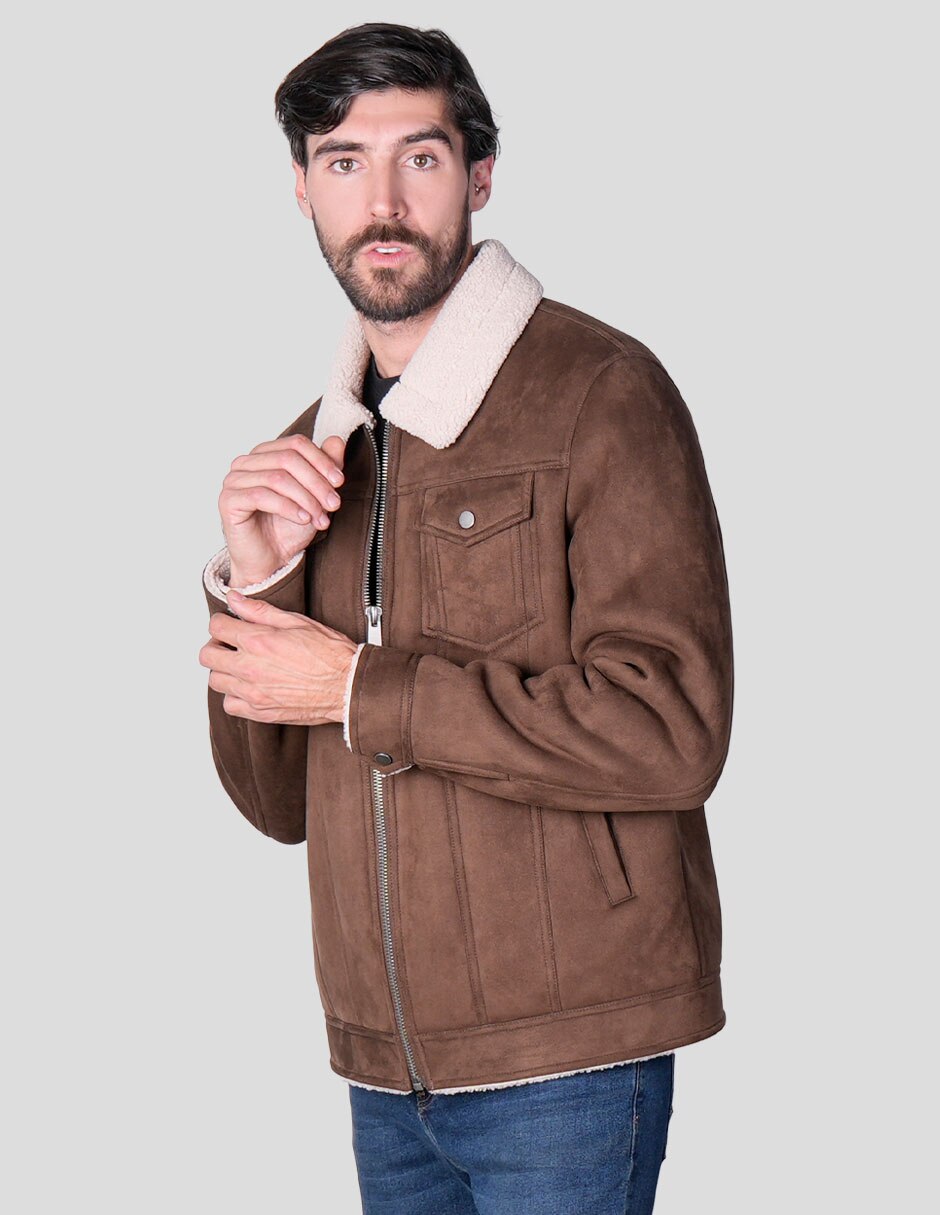 Chamarra casual con bolsillos para hombre 3