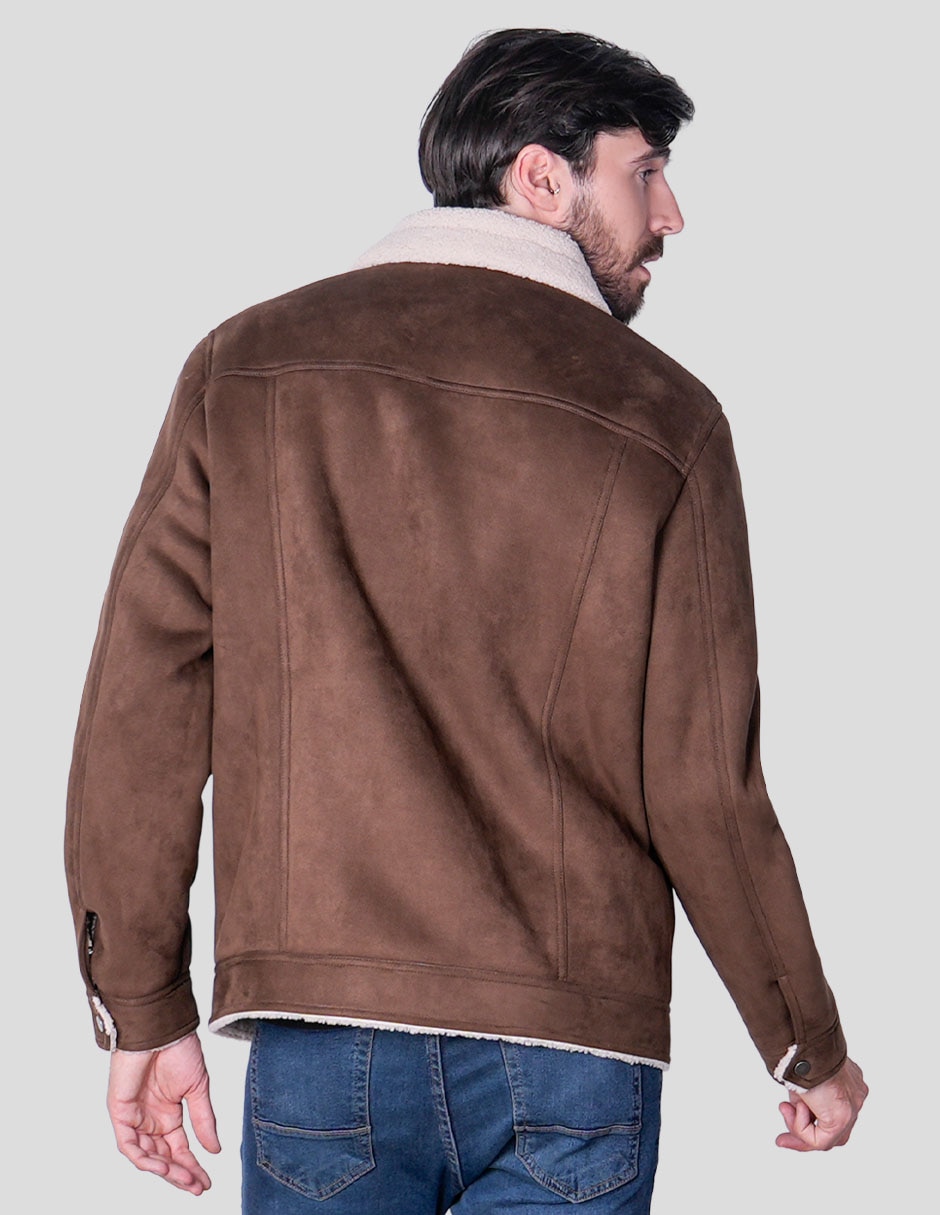 Chamarra casual con bolsillos para hombre 4