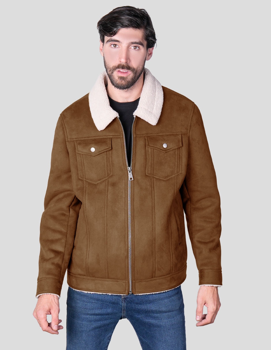 Chamarra casual con bolsillos para hombre Chamarra casual con bolsillos para hombre