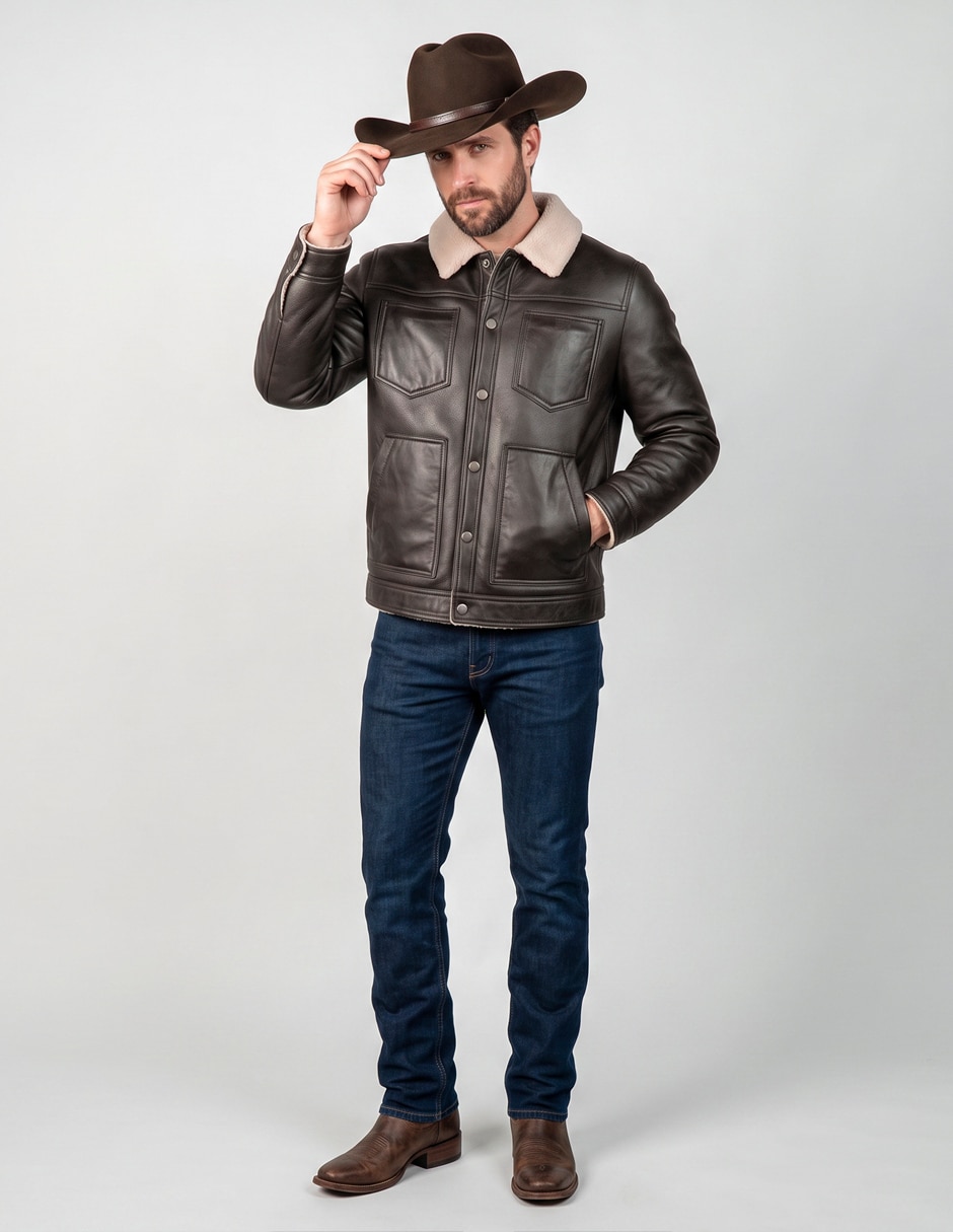 Chamarra casual con bolsillos para hombre 2