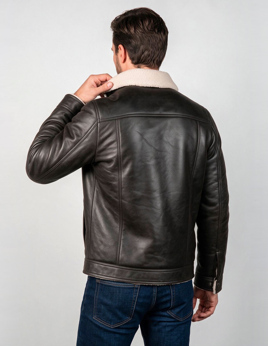 Chamarra casual con bolsillos para hombre 4