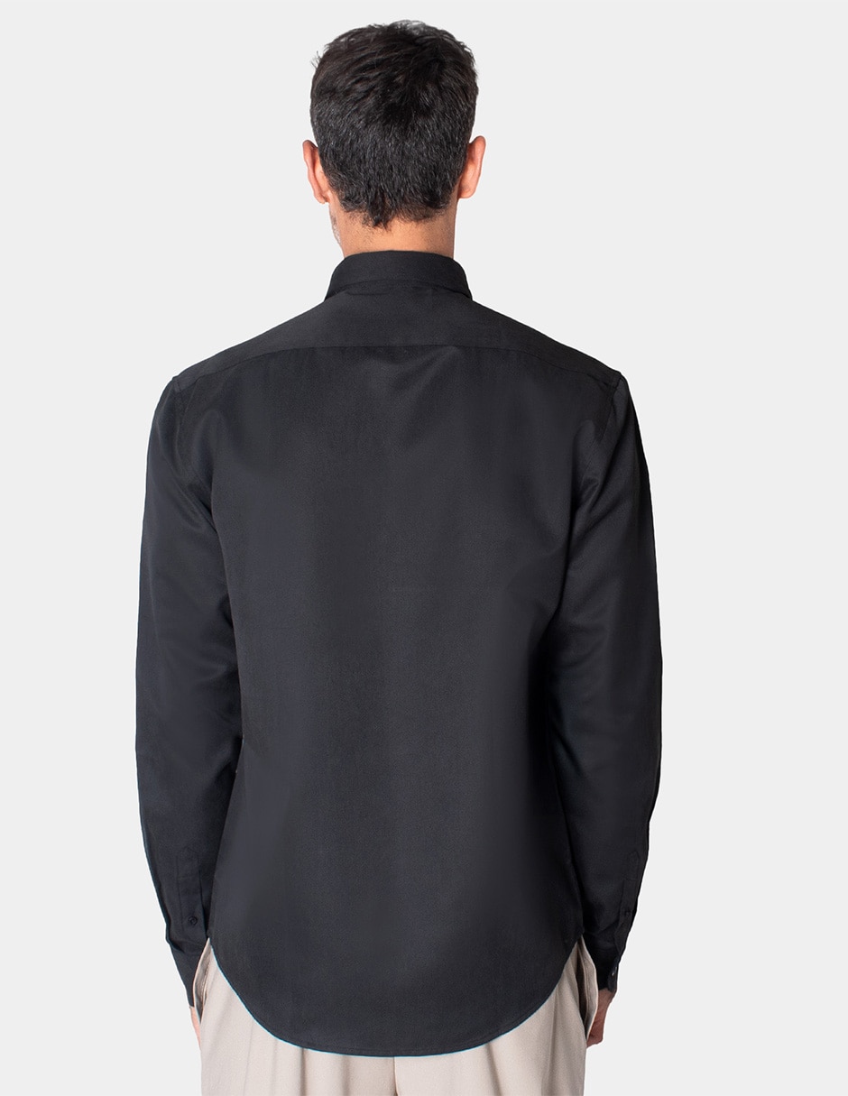 Camisa casual manga larga para hombre 2