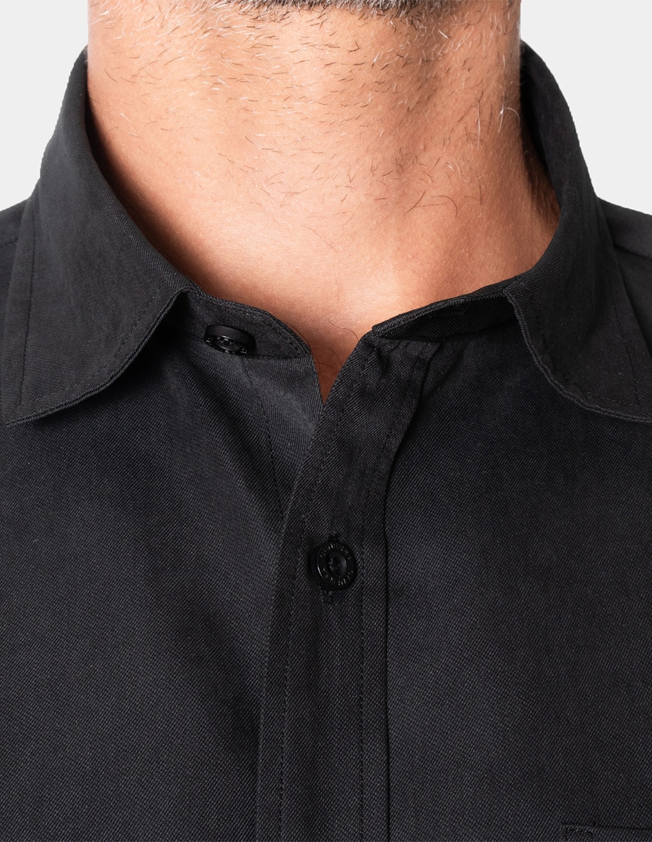 Camisa casual manga larga para hombre 4