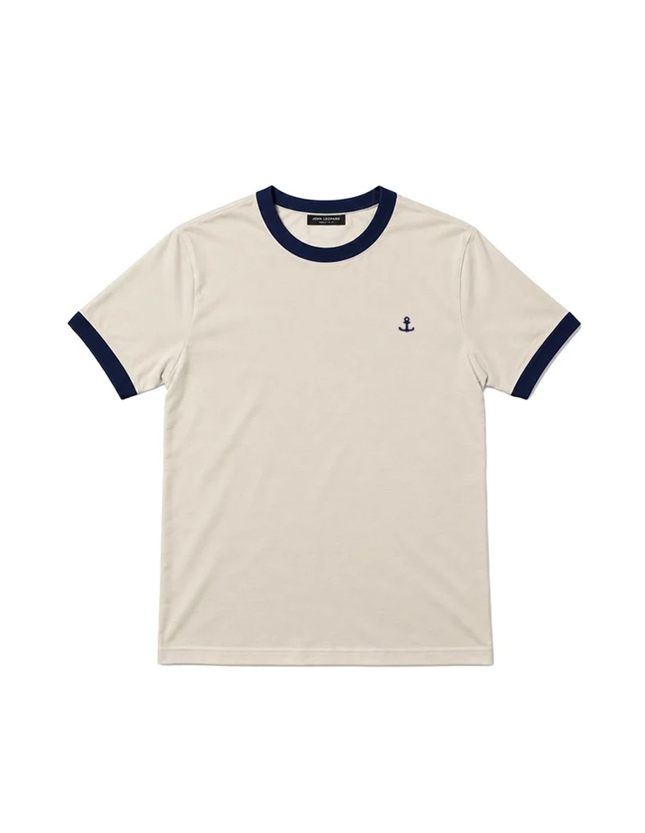 Playera anchor logo ringer cuello redondo para hombre 3