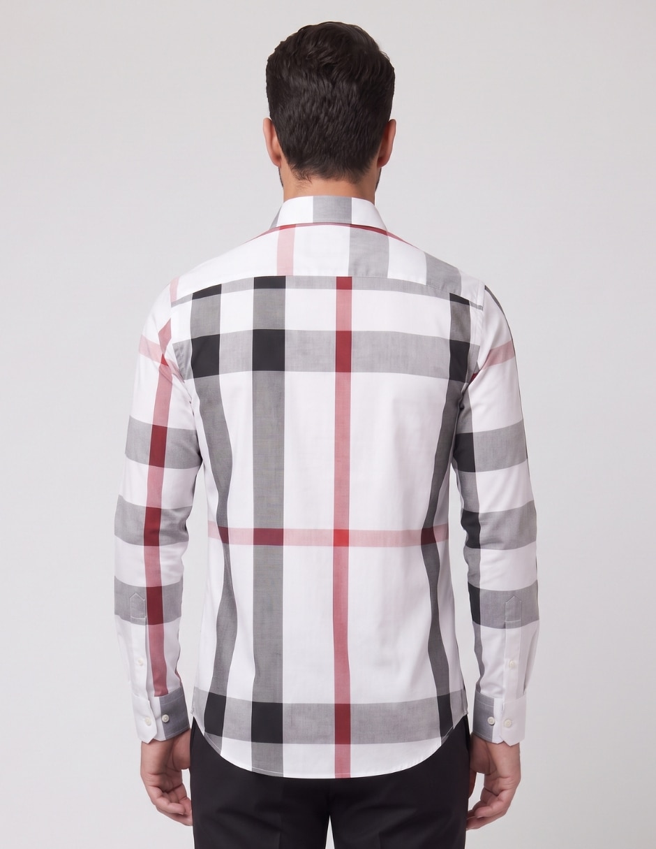 Camisa casual manga larga para hombre 3