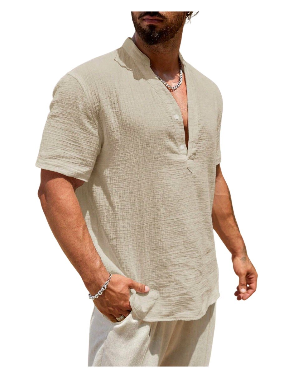 Camisa casual manga corta para hombre 2