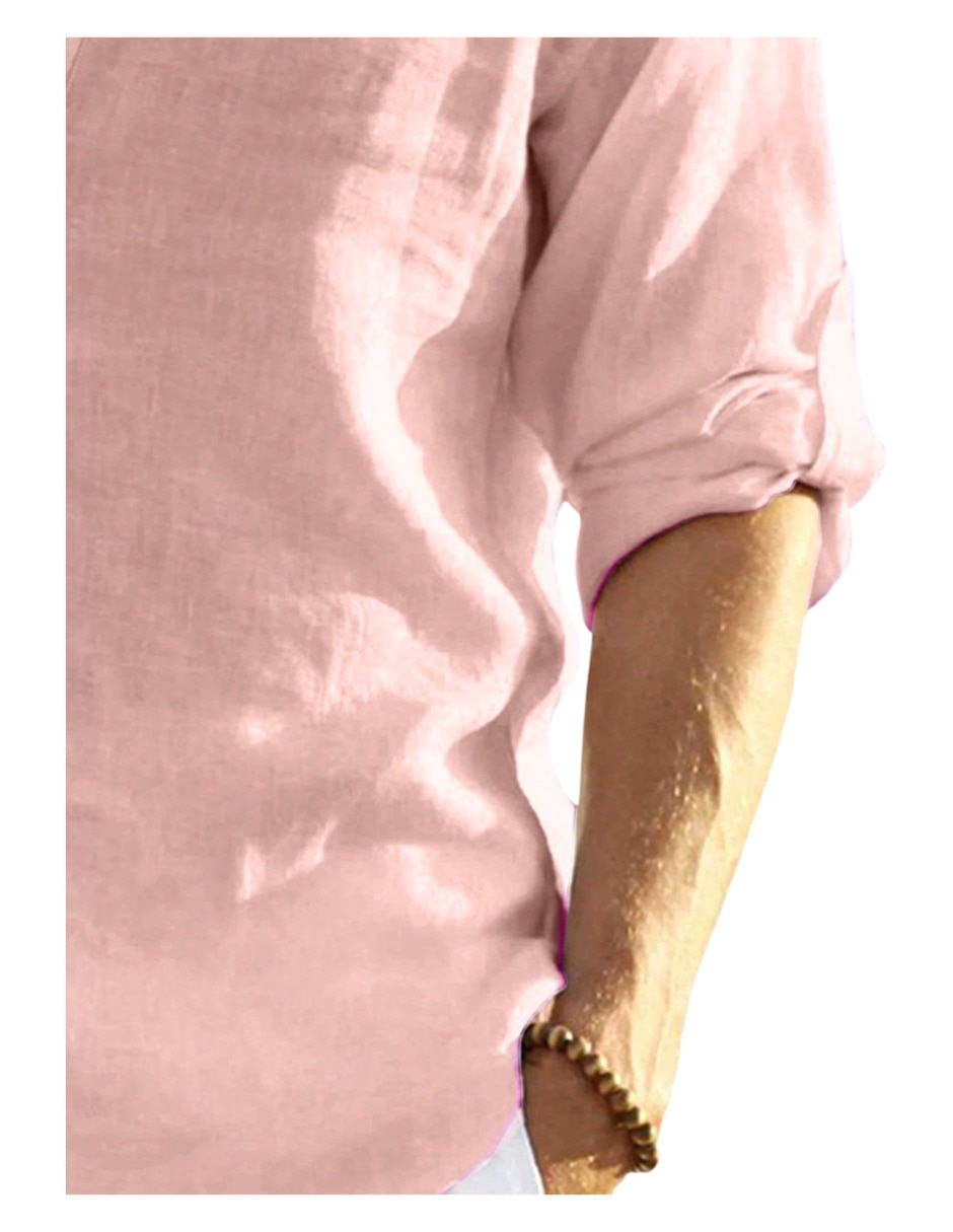 Camisa casual manga larga para hombre 3