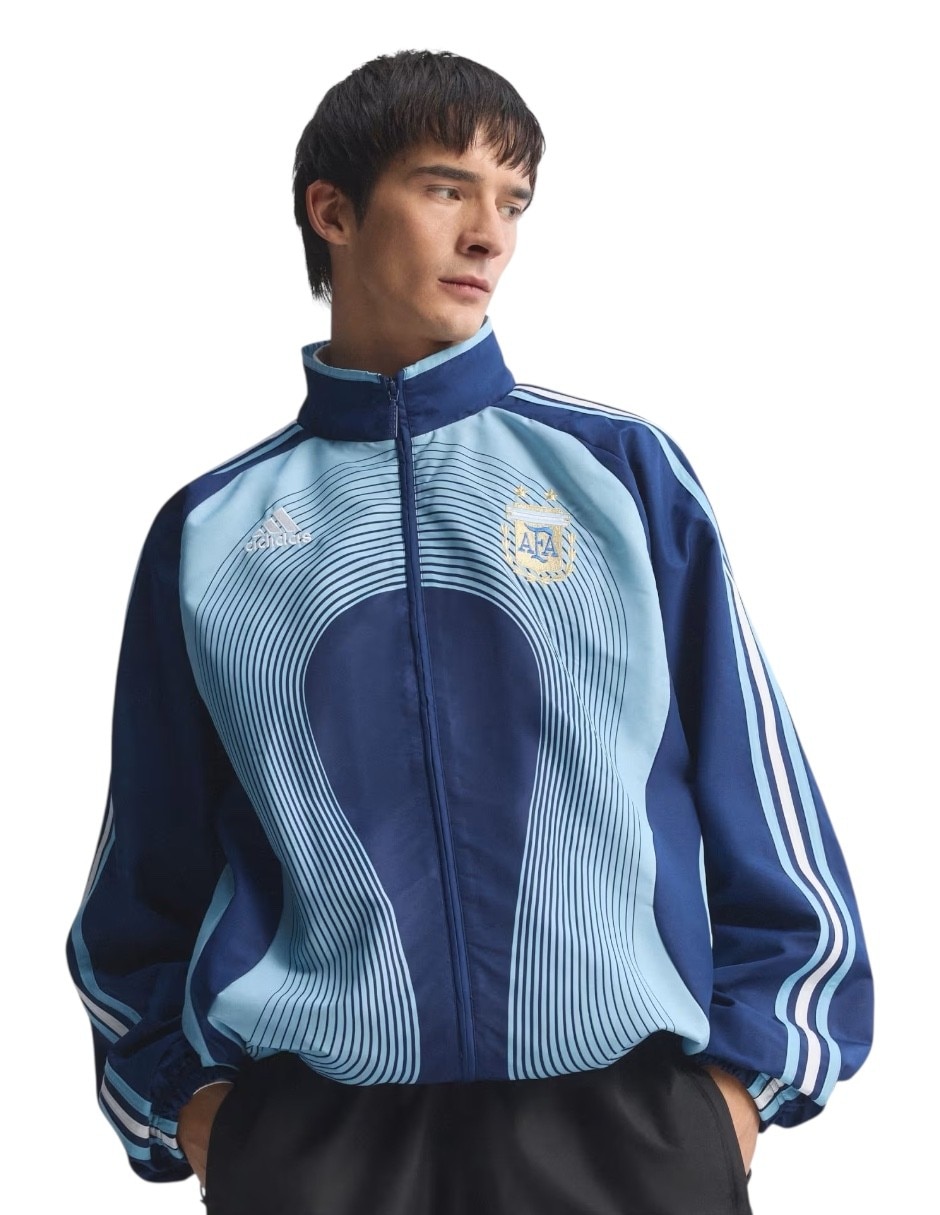 Chamarra casual seleccion argentina afa 2006 retro con bolsillos para hombre