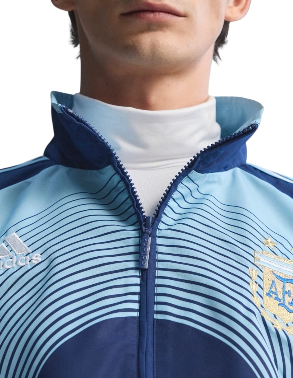 Chamarra casual seleccion argentina afa 2006 retro con bolsillos para hombre 4