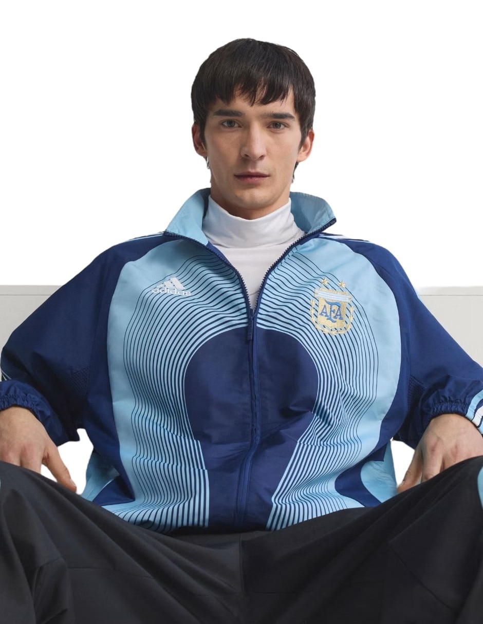 Chamarra casual seleccion argentina afa 2006 retro con bolsillos para hombre 9