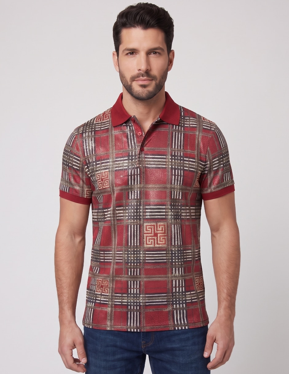Playera cuello polo para hombre
