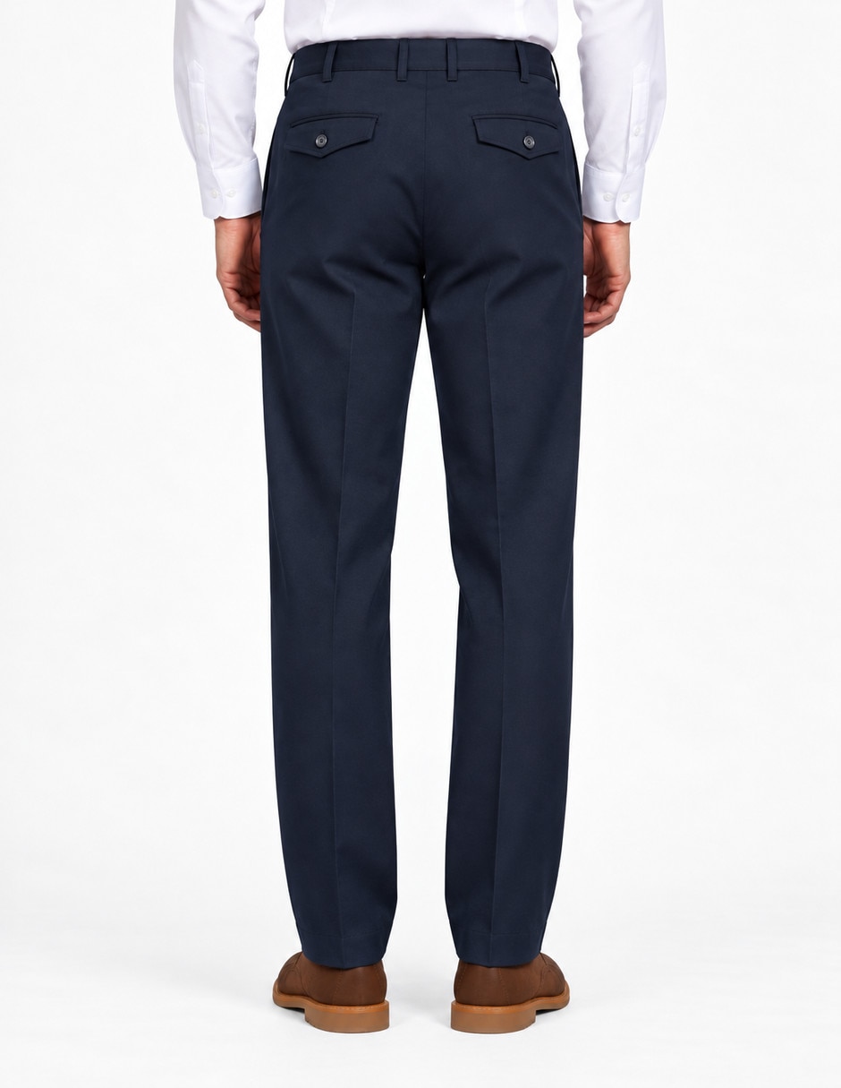 Pantalón casual regular de algodón para hombre 2