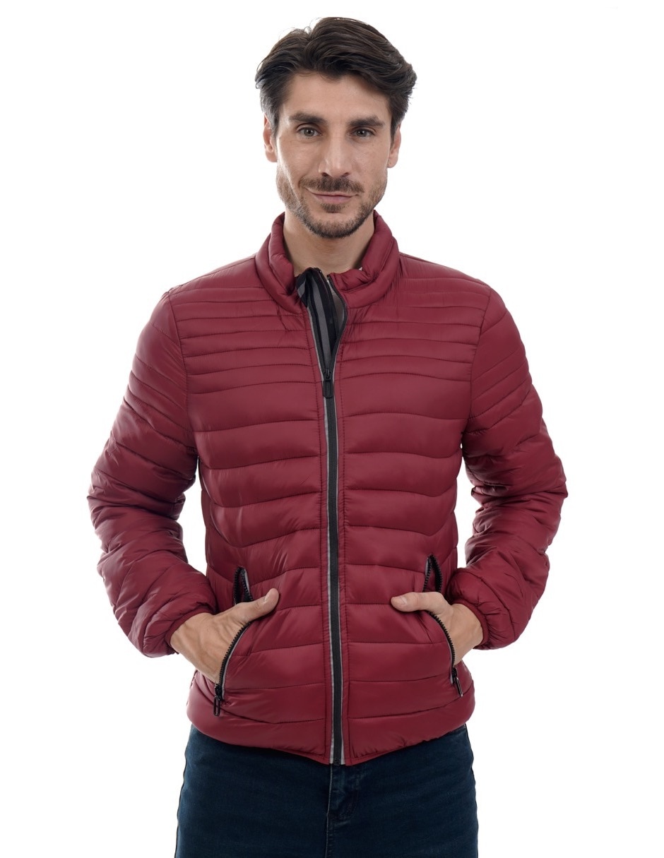 Chamarra acolchada con bolsillos para hombre 2