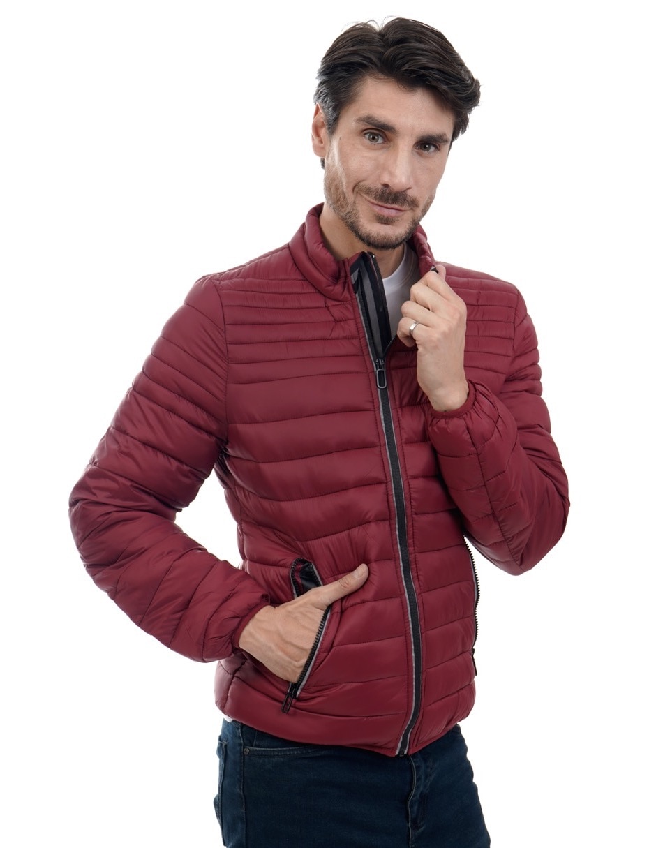 Chamarra acolchada con bolsillos para hombre 3