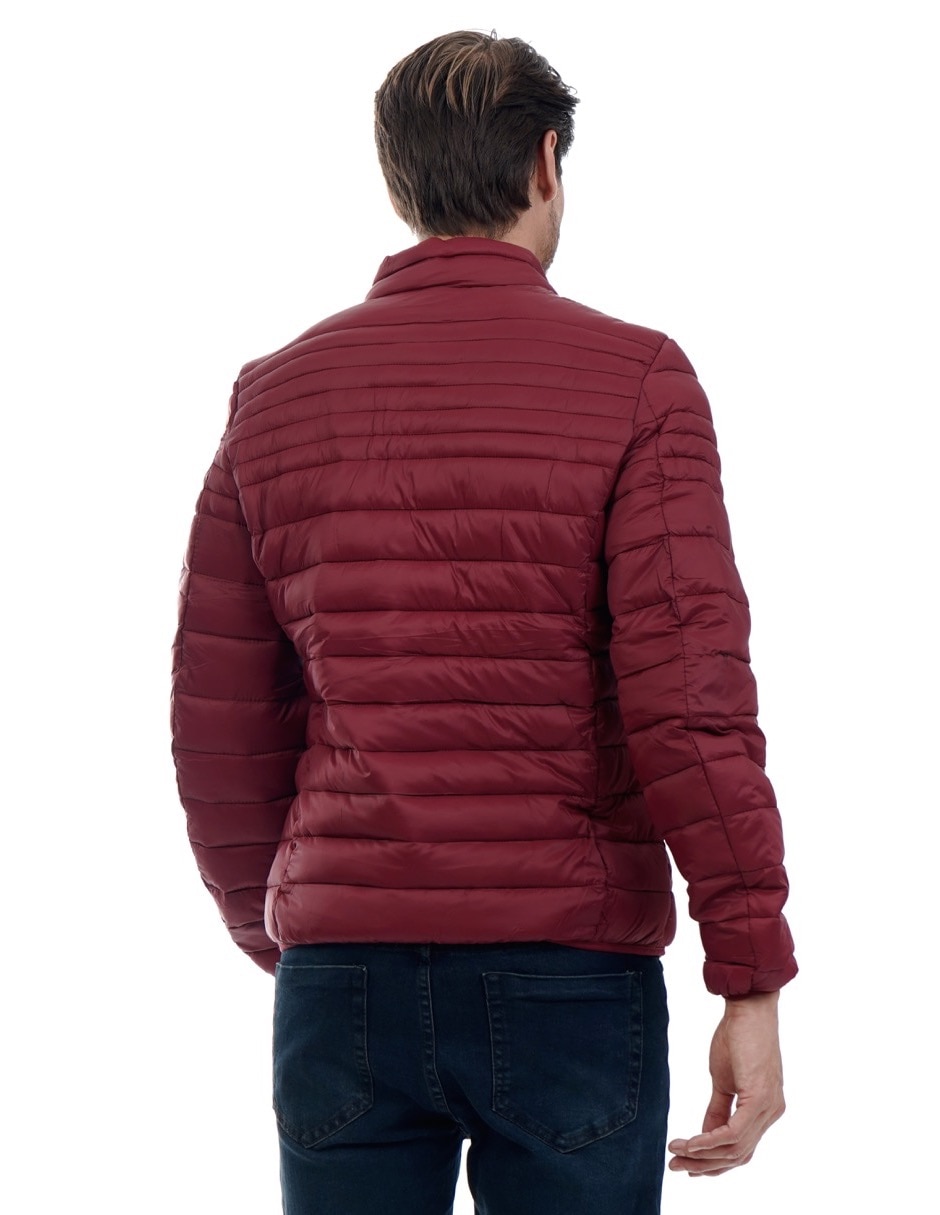 Chamarra acolchada con bolsillos para hombre 4