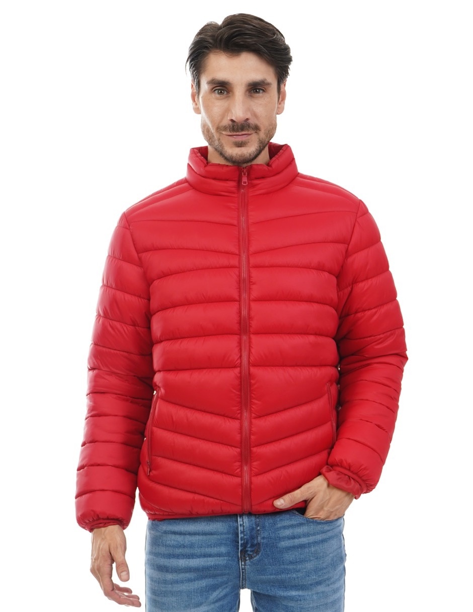 Chamarra acolchada con bolsillos para hombre 2
