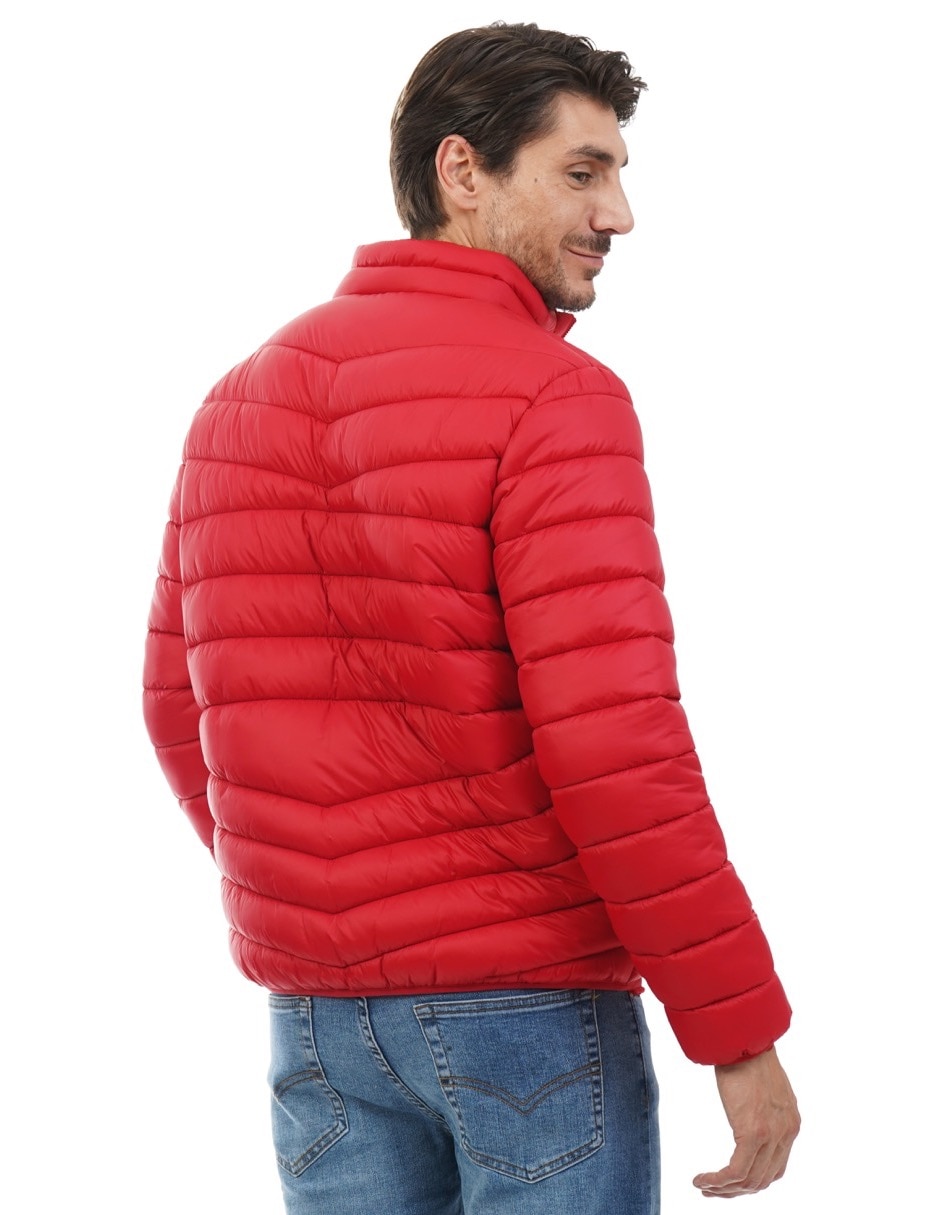 Chamarra acolchada con bolsillos para hombre 4