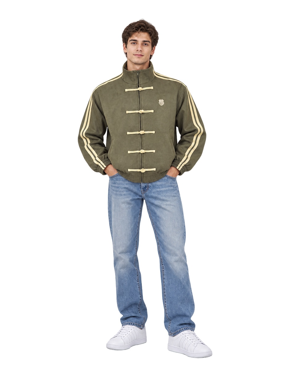 Chamarra casual track pop con bolsillos para hombre 1